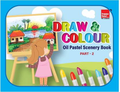 Colouring Book - Scenery Enhancing Early Learning Kids Educational Activities