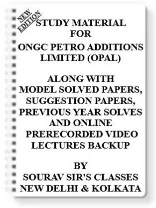 Study Material On Ongc Petro Additions Limited (Opal) [pack Of 4 Books] With Model Question Papers + Topicwise Analysis + Mcq Questions+ Special Practice Set