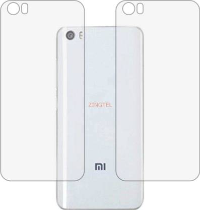 ZINGTEL Back Screen Guard for XIAOMI REDMI MI5 (Matte Finish)