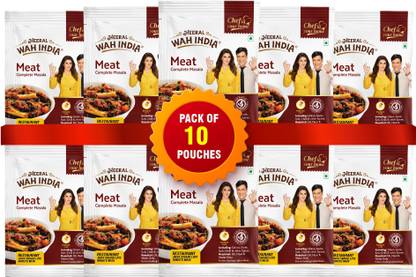 Heeral Wah India Complete Masale Complete Meat Masala (Set of 10 Pouches)