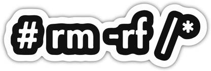 signEver 7 cm rm -rf Self Adhesive Sticker