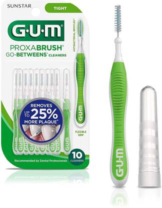 GUM G-U-M Proxabrush Go-Betweens Cleaners Medium Toothbrush
