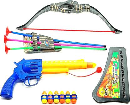 Dynamic Retail Global Gun Toys for Boys With Bullets, Archery Bow & Arrows, Blaster Guns & Darts GM5 Guns & Darts