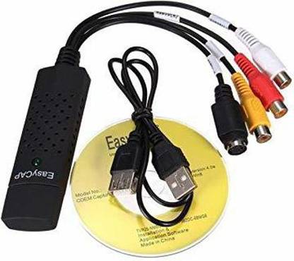 microware  TV-out Cable USB 2.0 Audio Video Capture Card Composite RCA Input for TV DVD VHS Video Cable