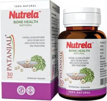 NUTRELA Bone Health Natural 30 Capsule, A natural Calcium supplement