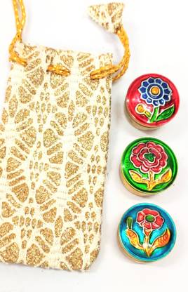 Adab Store Natural Blue Moon, Musk & Golden Wood Solid Perfumes With Beautiful Golden Pouch Floral Attar