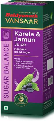 Baidyanath 45+ Karela Jamun Juice- Helps Control Blood Sugar Naturally | 100% Ayurvedic