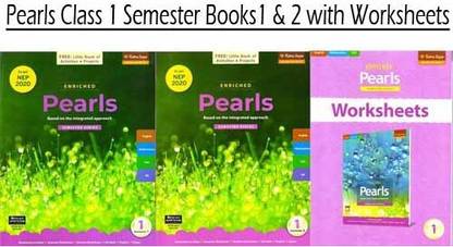 Ratna Sagar Enriched Pearls Class 1 Semester 1 & 2 With Worksheets (2022 Edition)