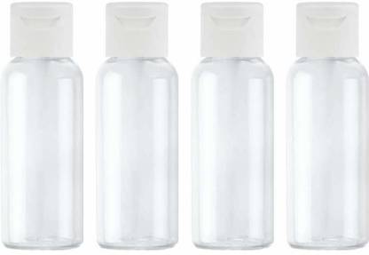 Luvs Empty Clear Plastic Bottles Small Leak Proof Squeeze Bottles with Flip Cap 50 ml Bottle