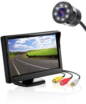 Trac 4.3 TFT Lcd Monitor Screen for car with Reverse System Vehicle Camera System Black LCD