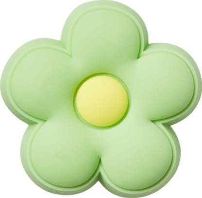 Crocs Green Flower Jibbitz Plastic Shoe Charm