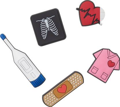 Crocs Medical Jibbitz - Pack Of 5 Plastic Shoe Charm
