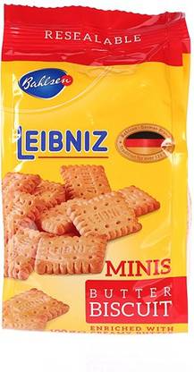 Bahlsen Leibniz Minis Butter Biscuit, 100g Plain Biscuit