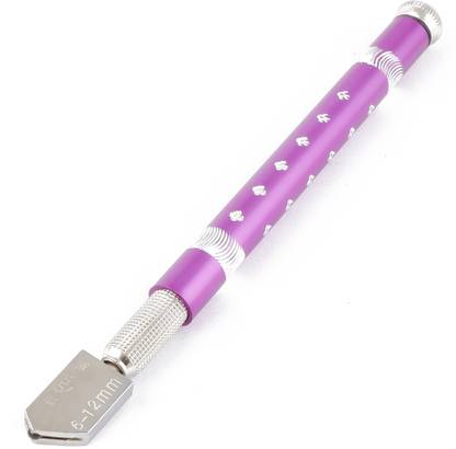 ASRAW Heavy Duty Glass & Tile Oil cutter Pen Cut Professional Quality Purple Glass Cutter