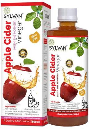 SYLVAN AYURVEDA Sylvan Apple Cider Vinegar with the Mother|Prepared from Raw Quality Apples| Vinegar