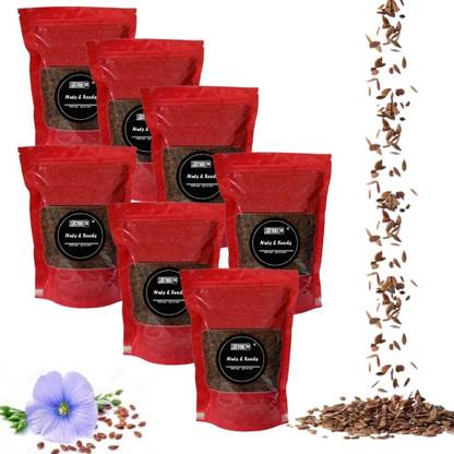 indostore99 Raw Flax Seeds, Heart Healthy Assorted Seeds For Eating Edible Flex seed Brown Flax Seeds