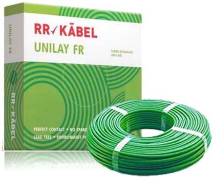 RR KABEL HR FR PVC 1 sq/mm Green 90 m Wire