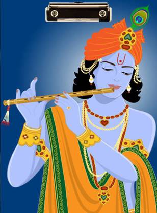 Creative Print Solution Krishna ji Reprint Clip Board Exam Pad (14x9.5 Inches)