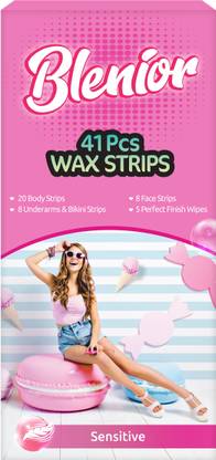 Blenior Wax Strips Complete Set Sensitive 41 Pcs Strips