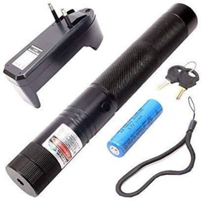 prisma collection 8000 Hours Continuous Working Rechargeable 5 Mile Laser Pointer(500mW, Green)
