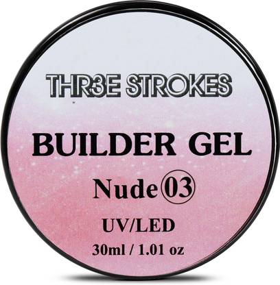 THR3E STROKES Builder Gel Nail Art UV Gel for Quick Building Nail Extension - 30ML