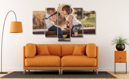 Crown Decals cute baby girl & boy 5 Pieces Canvas Wall Painting CNV78 Canvas 24 inch x 40 inch Painting