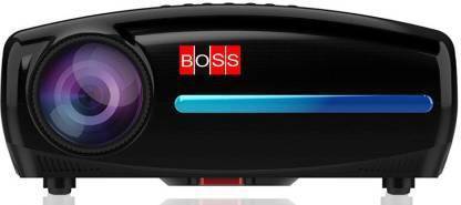 BOSS S20A |3D Android 6.0 | 7300 Lumens| 3840 x 2160 Resolution| Wi-Fi Bluetooth (7300 lm / 2 Speaker / Wireless / Remote Controller) Portable Projector