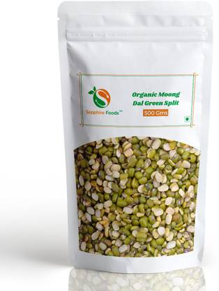 Sapphire Foods Organic Green Moong Dal (Split)