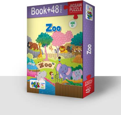advit toys Zoo - Jigsaw Puzzle (48 Piece + Fun Fact Book Inside)