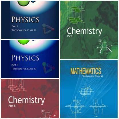NCERT Physics, Chemistry, Mathematics (PCM) Books Set For Class 11, SET OF 5 BOOKS . PHYSICS PART1 AND 2 , CHEMISTRY PART 1 AND 2 AND MATHEMATICS, (English Medium)