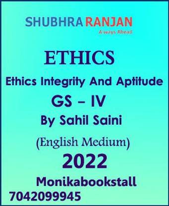 Shubhra Ranjan IAS-Ethics Class Notes By Sahil Saini-English Medium