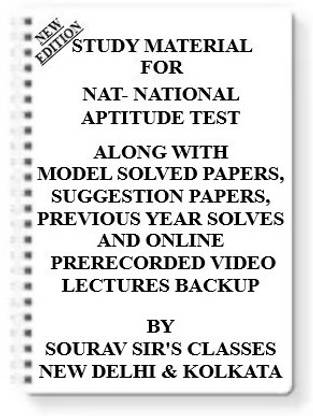 Study Material On (Nat) National Aptitude Test [pack Of 4 Books] With Model Question Papers + Topicwise Analysis + Mcq Questions+ Special Practice Set