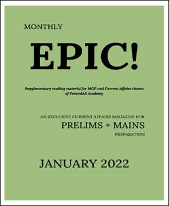 Forum IAS Monthly Epic Prelims + Mains Current Affairs January 2022 English Medium
