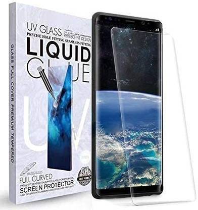 milestone mobile accessories Tempered Glass Guard for UV Tempered Glass for LG WING Advanced Border-less Full Edge to Edge UV with Liquid, UV Sticking Glue, UV Light