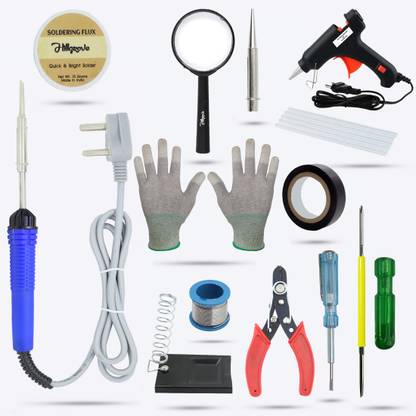Hillgrove HGCM97M1 13in1 Soldering Iron Tool Kit (ESD) Gloves,Magnifying Glass 25 W Simple