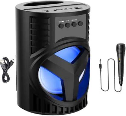Wrapadore WS-03 Portable Speaker with Double Subwoofer Heavy Bass with 5 hours playtime 10 W Bluetooth Party Speaker