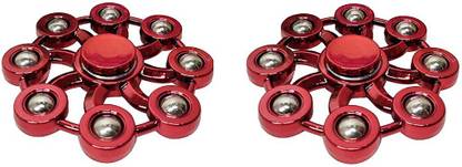 prisma collection Fidget Spinner Metal Ultra Speed Stylish 8 Corner Design Spinner -(Pack of-2)