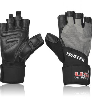 USI UNIVERSAL Gym Gloves , Fighter Fitness Gym Gloves , Workout Powerlifting Gloves Gym & Fitness Gloves