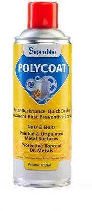 WONDER-X Poly Coat Spray Quick Drying, Transparent Top Coat, Glossy Coating Multicolor Spray Paint 450 ml
