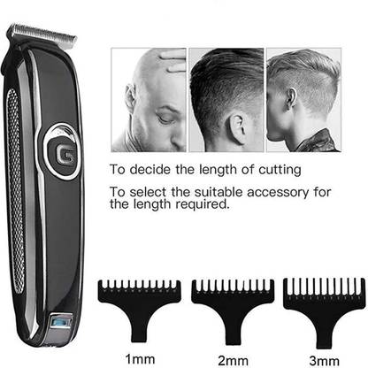Geemy GM-6050 Professional Rechargeable Hair Clipper and Trimmer Runtime: 45 min Trimmer 120 min  Runtime 4 Length Settings