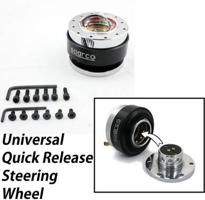 Auto MT SPARCO BLACK Steering Wheel Quick Release Boss Kit Hub Lock Joint Hub BOSS KIT Vehicle Steering Wheel For Cars