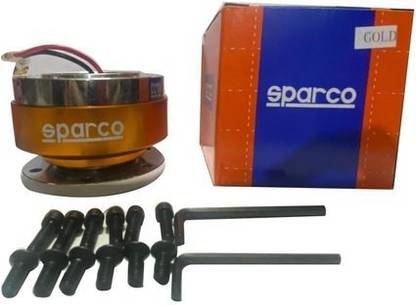 Auto MT SPARCO YELLOW Steering Wheel Quick Release Boss Kit Hub Lock Joint Hub BOSS KIT Vehicle Steering Wheel For Cars