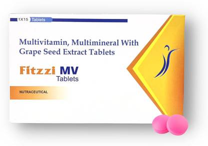 Fitzzi MV Multivitamin & Multimineral Tablets With Grape Seed Extract