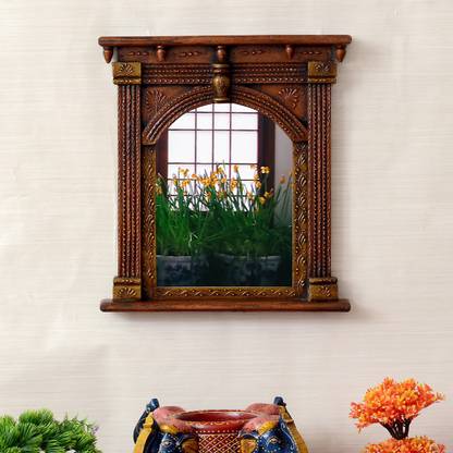 Medieval Arts Wooden Antique Mirror Decorative Mirror