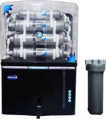 Addyz Fully Automatic WaterPurifier withSilver impregnated Carbon Multi Stage RO+UV+UF 12 L RO + UV + UF Water Purifier