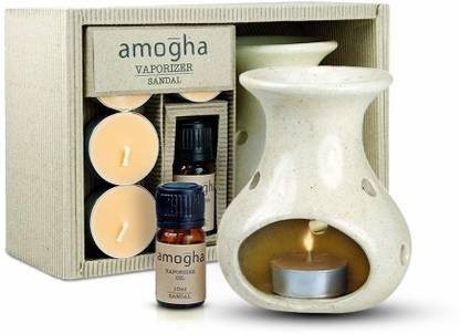 IRIS home fragrance SANDAL Diffuser Set AMOGHA CANDLE VAPORIZER SANDAL INFV0202SA