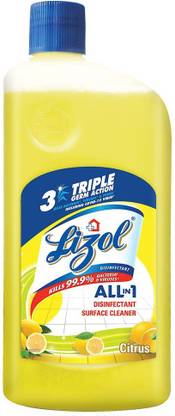 Lizol Disinfectant Surface & Floor Cleaner Citrus 625 ml Kills 99.9% Germs CITRUS