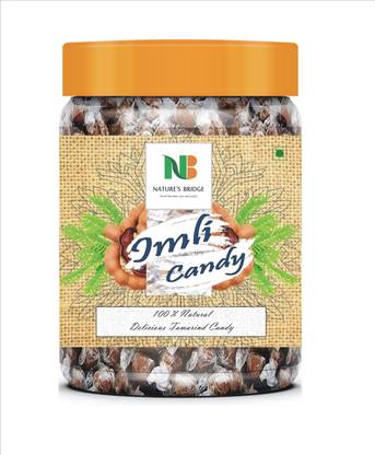 Nature's Bridge Twisted Imli Toffee |Tamarind Candy |Khatti Meethi Imly Candy (250 g Jar) Tamarind Sour Candy