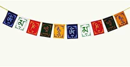 Pepino Trendy Tibetan Buddhist Prayer Flag, Ladakh Prayer Flags for Motorbike Car Hanging Ornament