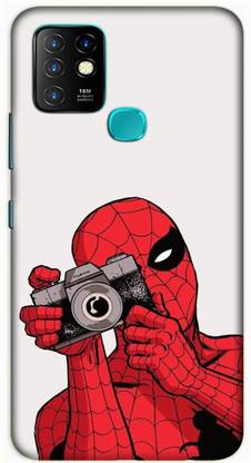 iprinto Back Cover for Infinix Hot 10 Spider Man Back Cover
